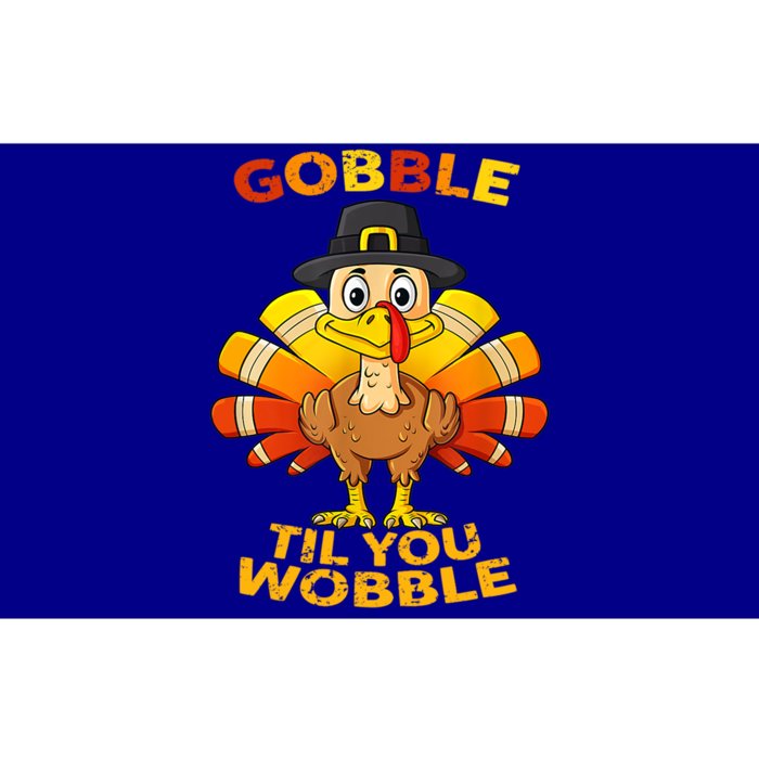 Gobble Til You Wobble Funny Outfit Thanksgiving Great Gift Bumper Sticker