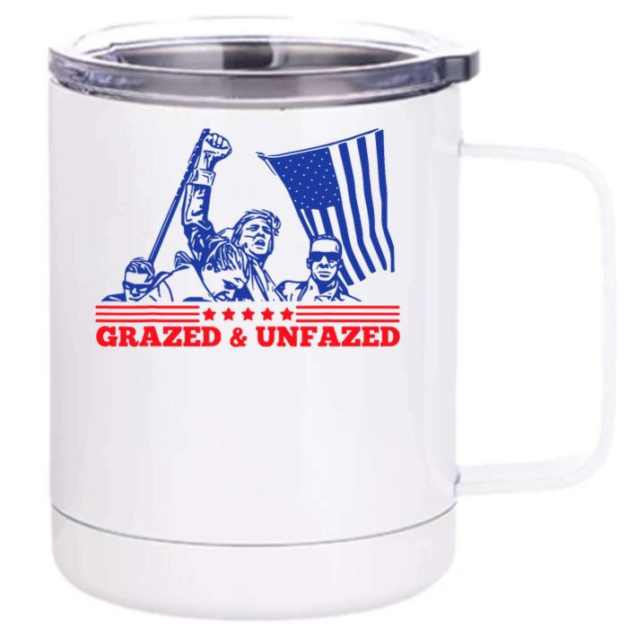 Grazed Unfazed 2024 Rally Front & Back 12oz Stainless Steel Tumbler Cup