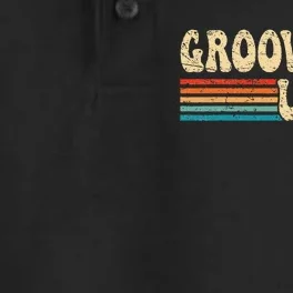 Groovy Uncle 70s Aesthetic Nostalgia 1970's Retro Uncle Dry Zone Grid Performance Polo