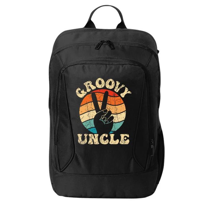 Groovy Uncle 70s Aesthetic Nostalgia 1970's Retro Uncle City Backpack