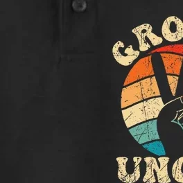 Groovy Uncle 70s Aesthetic Nostalgia 1970's Retro Uncle Dry Zone Grid Performance Polo