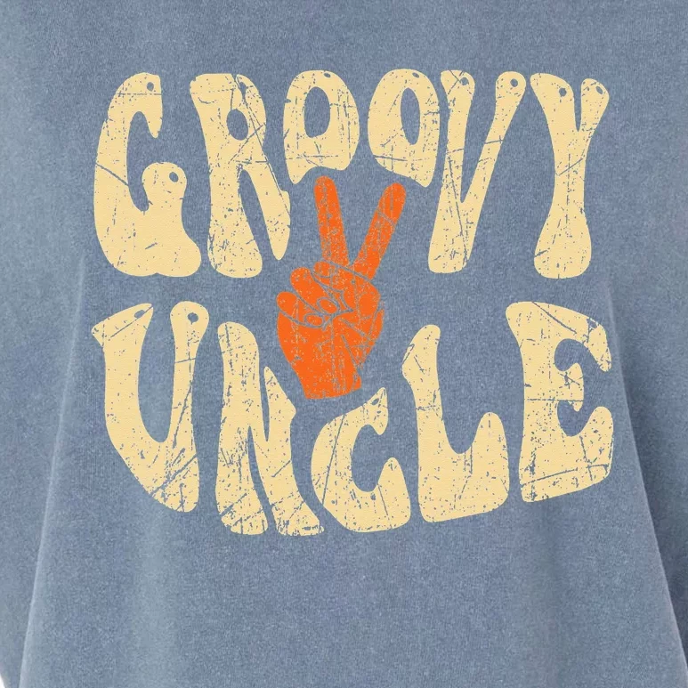 Groovy Uncle 70s Aesthetic Nostalgia 1970's Retro Uncle Garment-Dyed Women's Muscle Tee