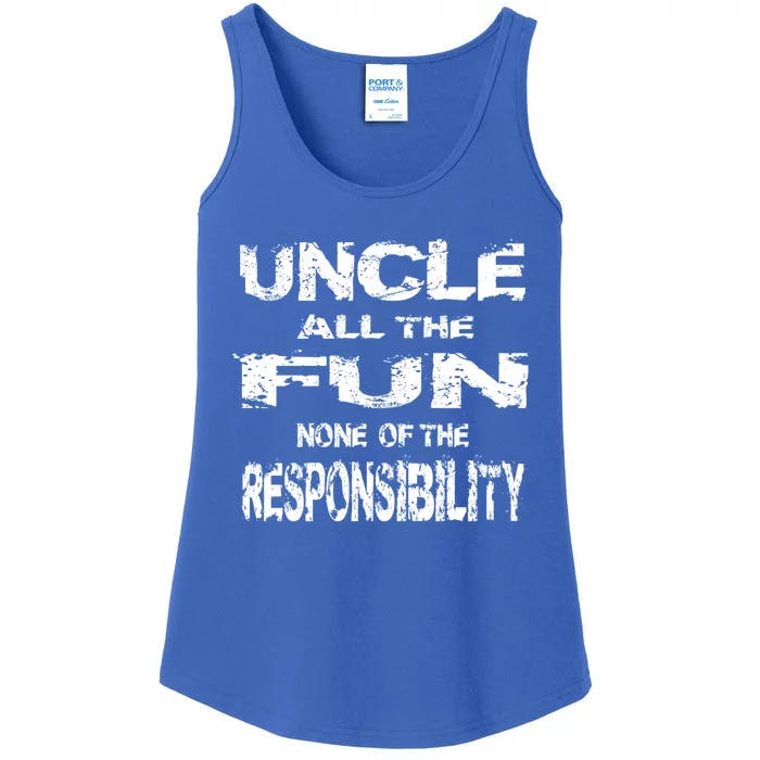 Great Uncle All The Fun Grand Uncle Favorite Sayings Pun Gift Ladies Essential Tank