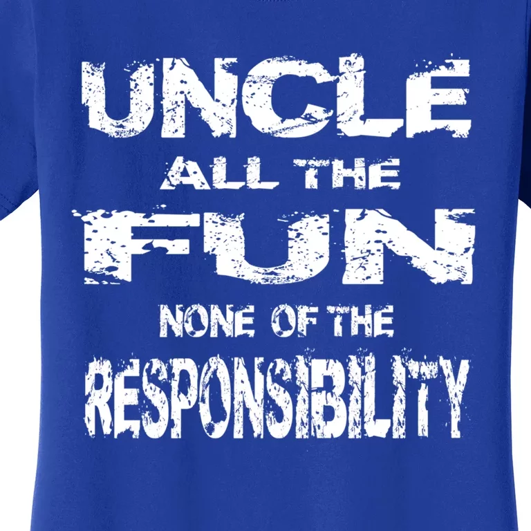 Great Uncle All The Fun Grand Uncle Favorite Sayings Pun Gift Women's T-Shirt