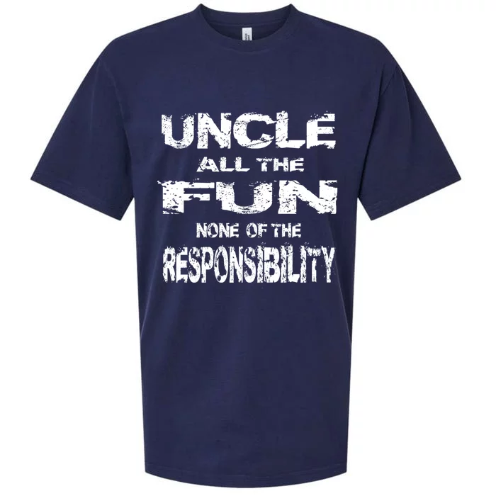 Great Uncle All The Fun Grand Uncle Favorite Sayings Pun Gift Sueded Cloud Jersey T-Shirt