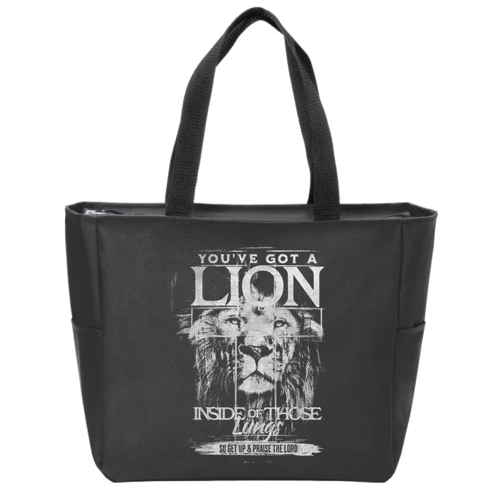 Get Up And Praise The Lord God Bless The United State Zip Tote Bag