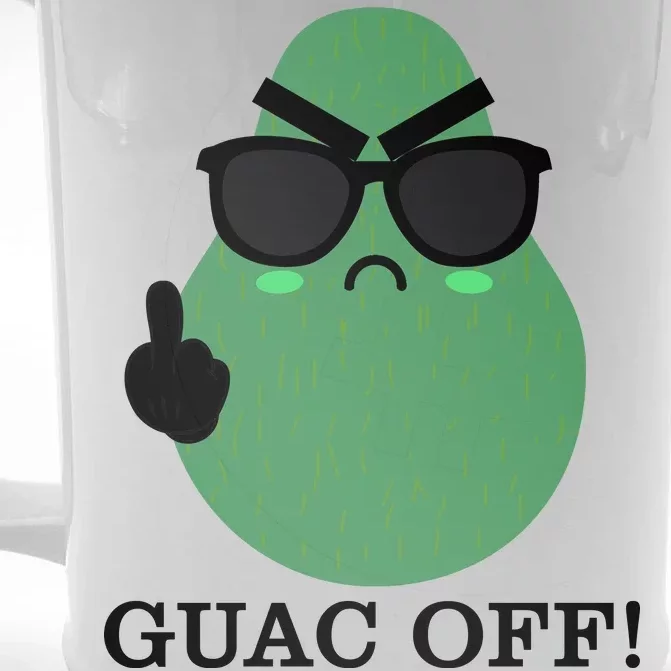 Guac Off Front & Back Beer Stein