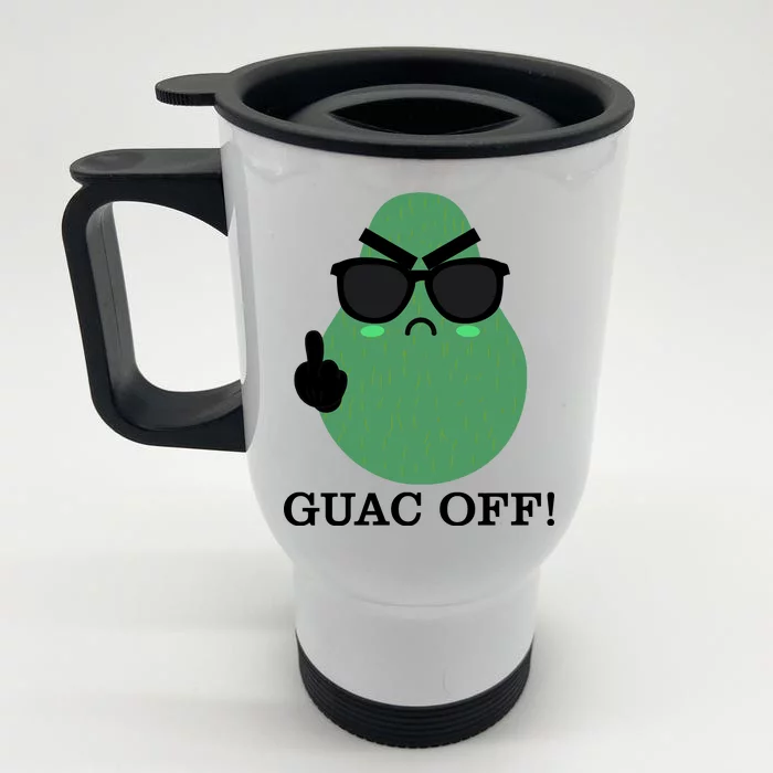 Guac Off Front & Back Stainless Steel Travel Mug