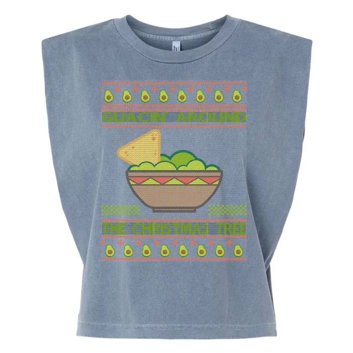 Guacin' Around The Christmas Tree Garment-Dyed Women's Muscle Tee