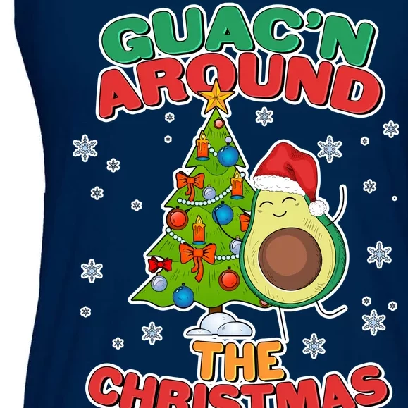 Guac'n Around The Christmas Tree Ladies Essential Flowy Tank