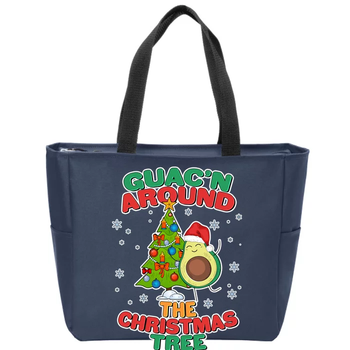 Guac'n Around The Christmas Tree Zip Tote Bag