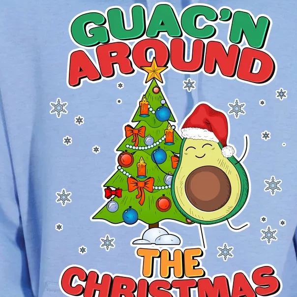 Guac'n Around The Christmas Tree Unisex Surf Hoodie