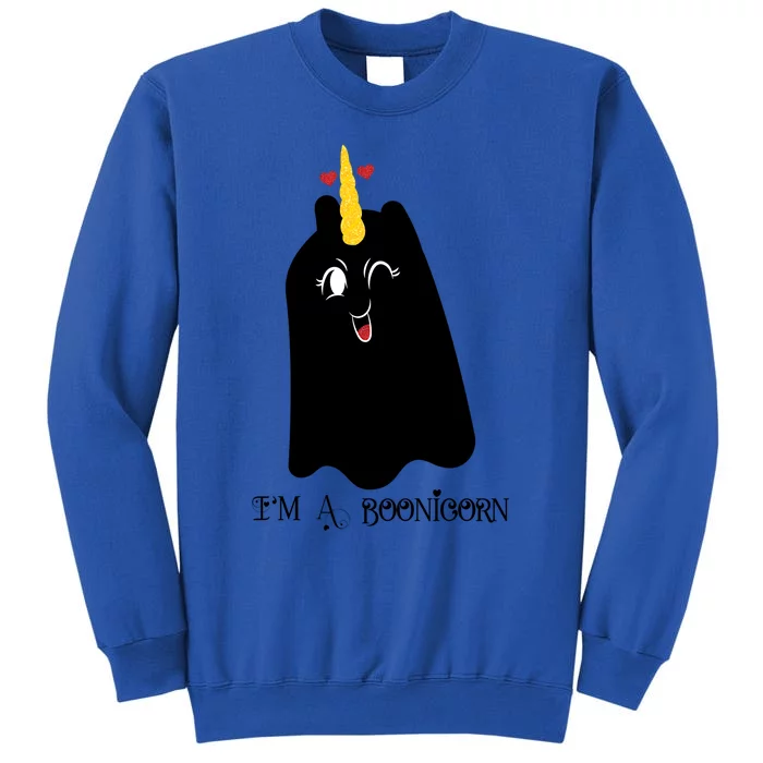 Ghost Unicorn Boonicorn Halloween For Granddaughter Daughter Gift Tall Sweatshirt