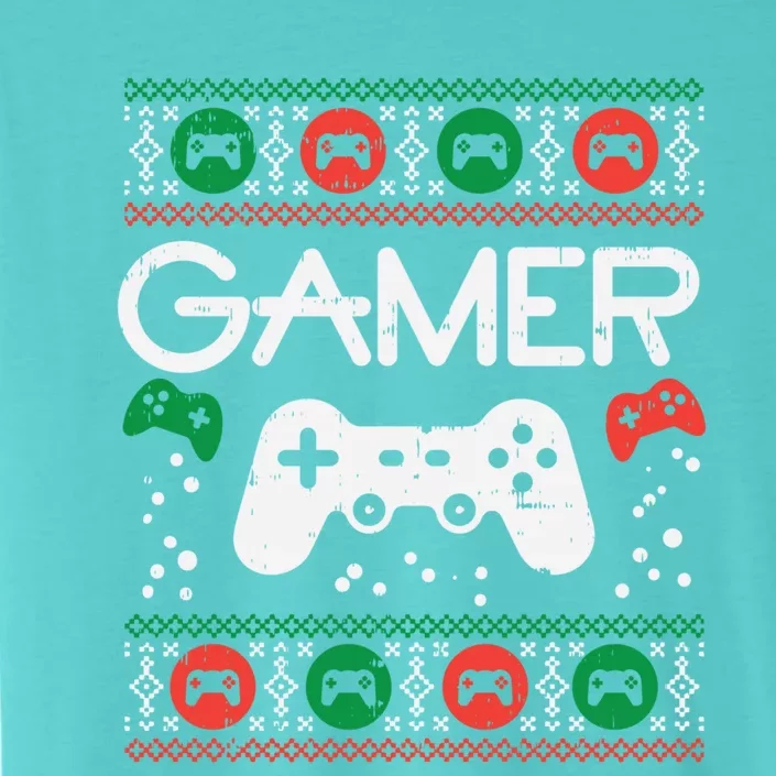 Gamer Ugly Christmas Sweater Retro Video Game Xmas Boys Gift ChromaSoft Performance T-Shirt