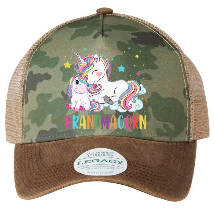 Grandmacorn Unicorn Costume Grandma Mom Mother's Day Legacy Tie Dye Trucker Hat