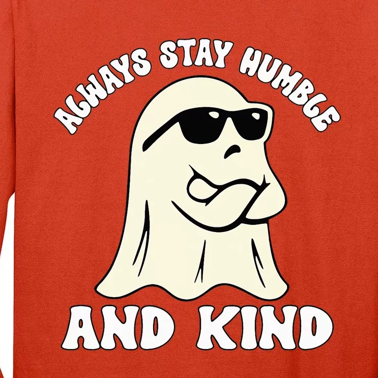 Groovy Unity Day Orange Always Stay Humble And Kind Ghost Tall Long Sleeve T-Shirt