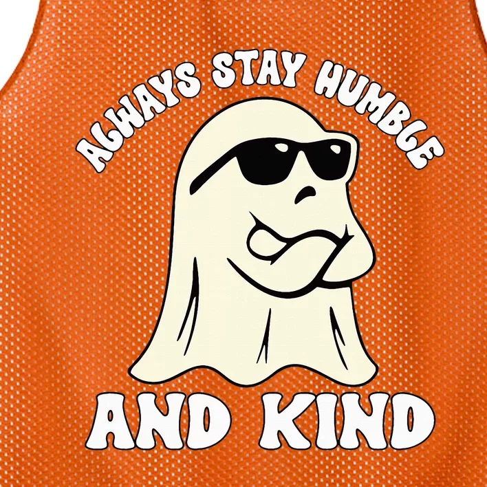 Groovy Unity Day Orange Always Stay Humble And Kind Ghost Mesh Reversible Basketball Jersey Tank