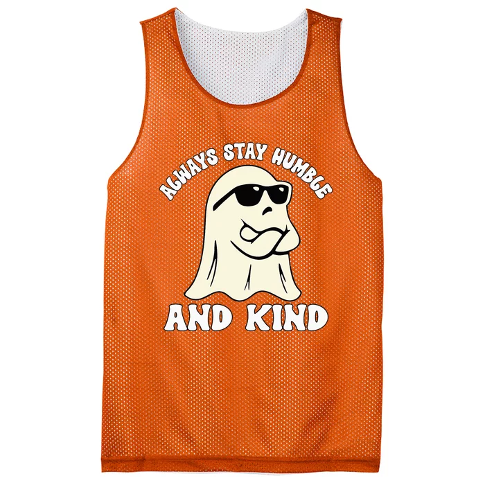 Groovy Unity Day Orange Always Stay Humble And Kind Ghost Mesh Reversible Basketball Jersey Tank