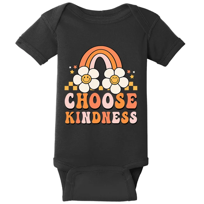 Groovy Unity Day Choose Kindness Anti Bullying Baby Bodysuit