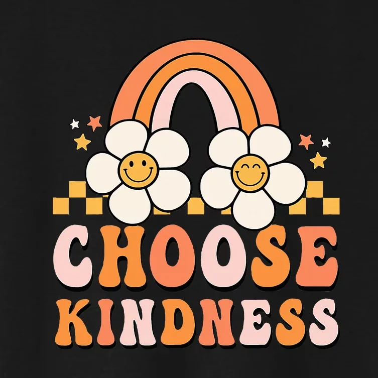 Groovy Unity Day Choose Kindness Anti Bullying Women's Crop Top Tee