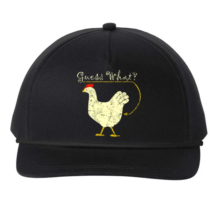 Guess What? Chicken Butt Snapback Five-Panel Rope Hat