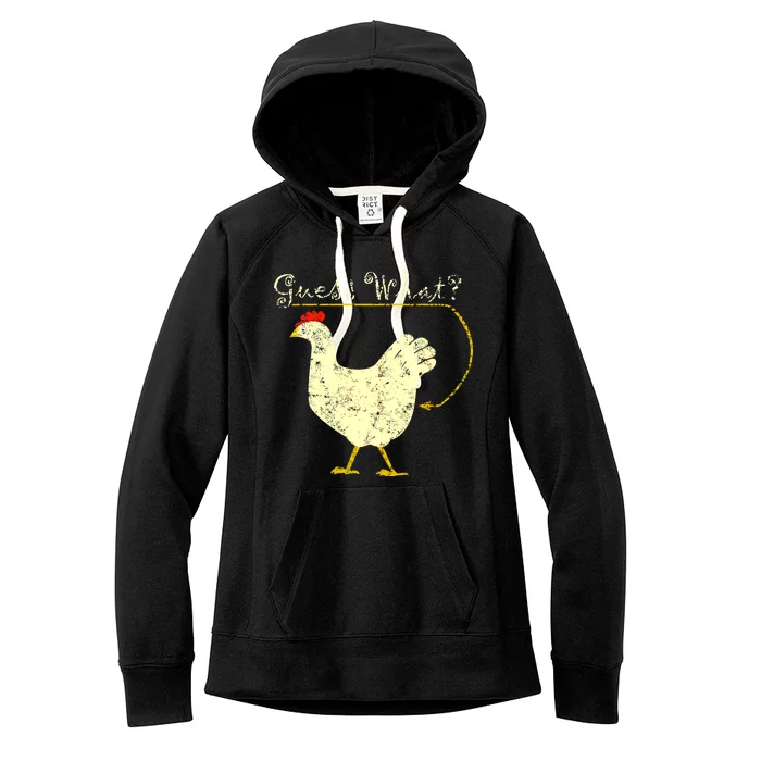 Guess What? Chicken Butt Women's Fleece Hoodie