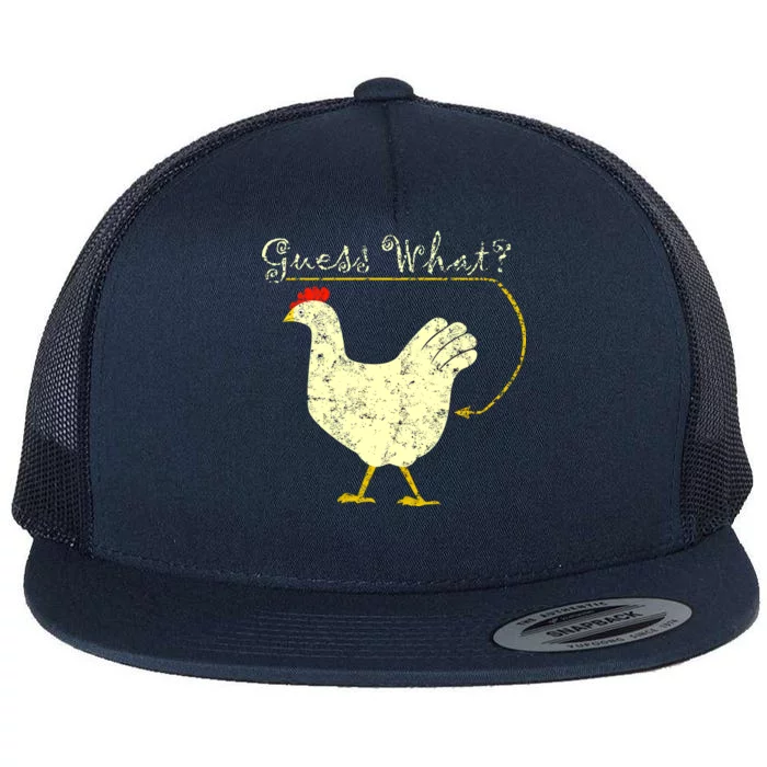 Guess What? Chicken Butt Flat Bill Trucker Hat