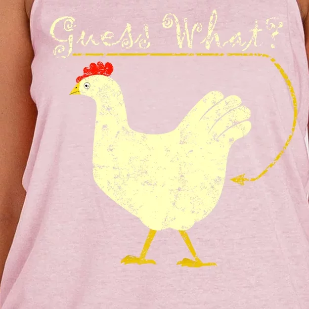 Guess What? Chicken Butt Women's Knotted Racerback Tank