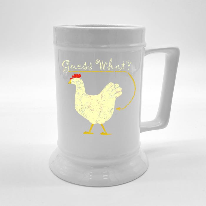 Guess What? Chicken Butt Front & Back Beer Stein