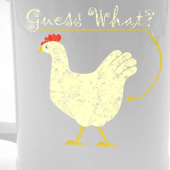 Guess What? Chicken Butt Front & Back Beer Stein