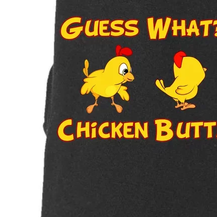 Guess What Chickenbutt? Chicken Graphic Butt Doggie 3-End Fleece Hoodie