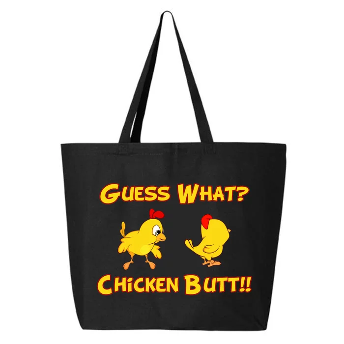 Guess What Chickenbutt? Chicken Graphic Butt 25L Jumbo Tote