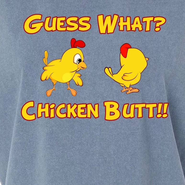 Guess What Chickenbutt? Chicken Graphic Butt Garment-Dyed Women's Muscle Tee