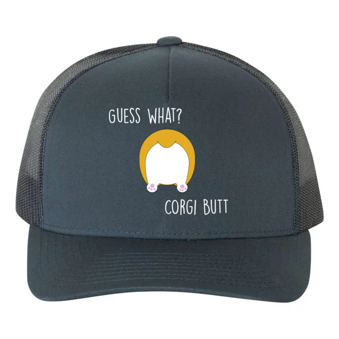 Guess What Corgi Butt Yupoong Adult 5-Panel Trucker Hat