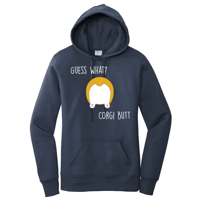 Guess What Corgi Butt Women's Pullover Hoodie