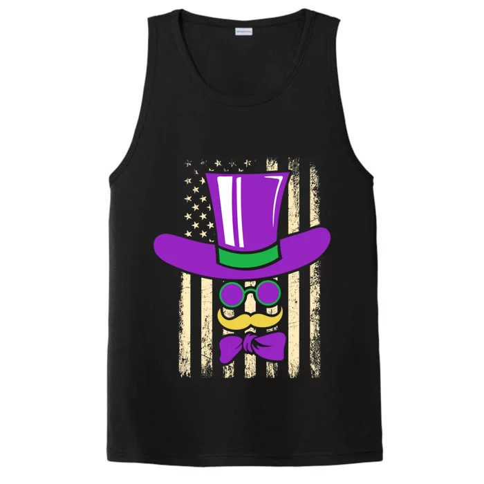 Gentle Usa Flag Masquerade Carnival Party Mardi Gras Gift Performance Tank