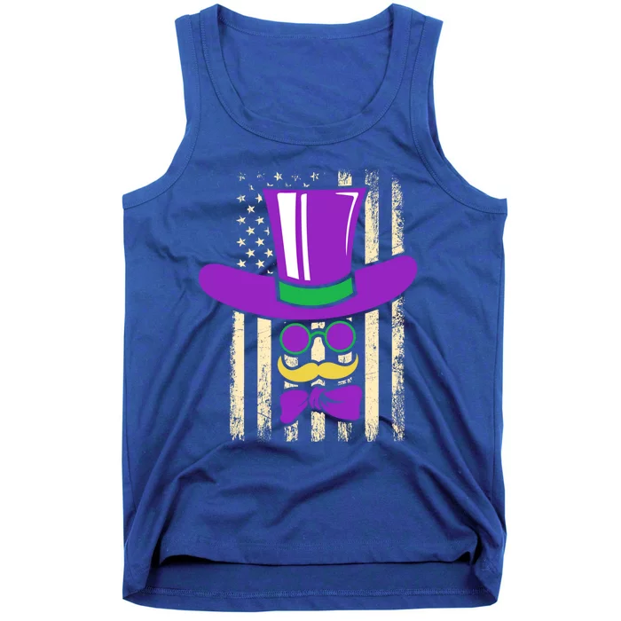 Gentle Usa Flag Masquerade Carnival Party Mardi Gras Gift Tank Top