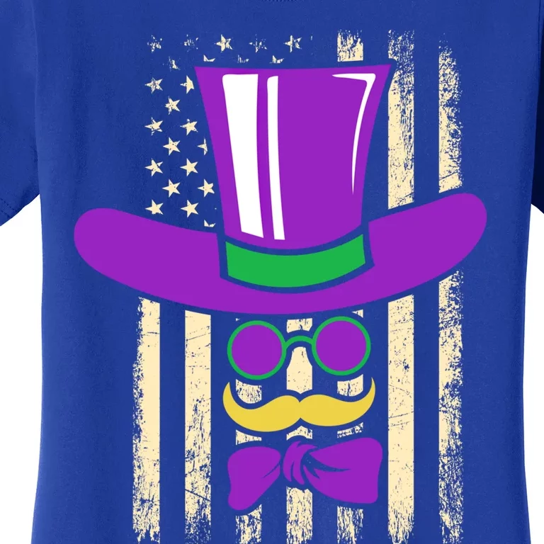 Gentle Usa Flag Masquerade Carnival Party Mardi Gras Gift Women's T-Shirt