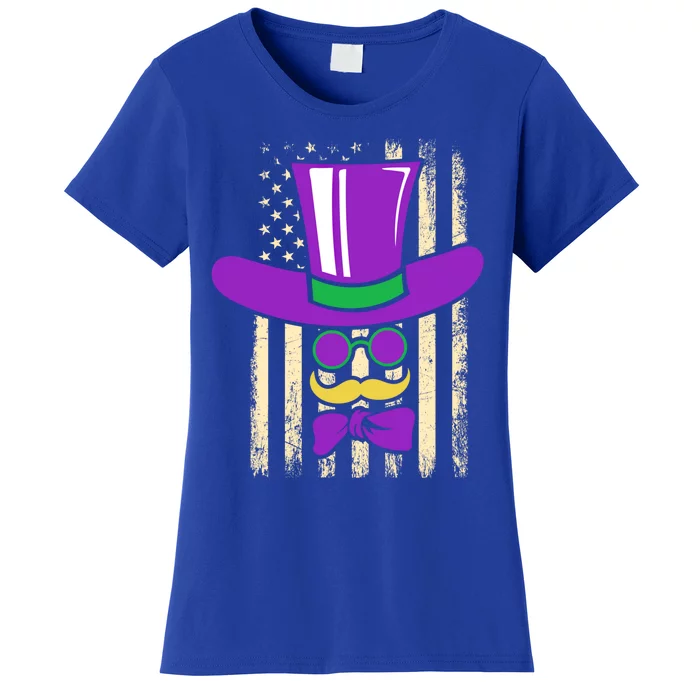 Gentle Usa Flag Masquerade Carnival Party Mardi Gras Gift Women's T-Shirt