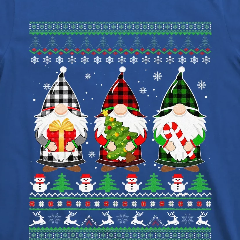 Gnome Ugly Funny Funny Christmas Family Pajamas Gnomes T-Shirt