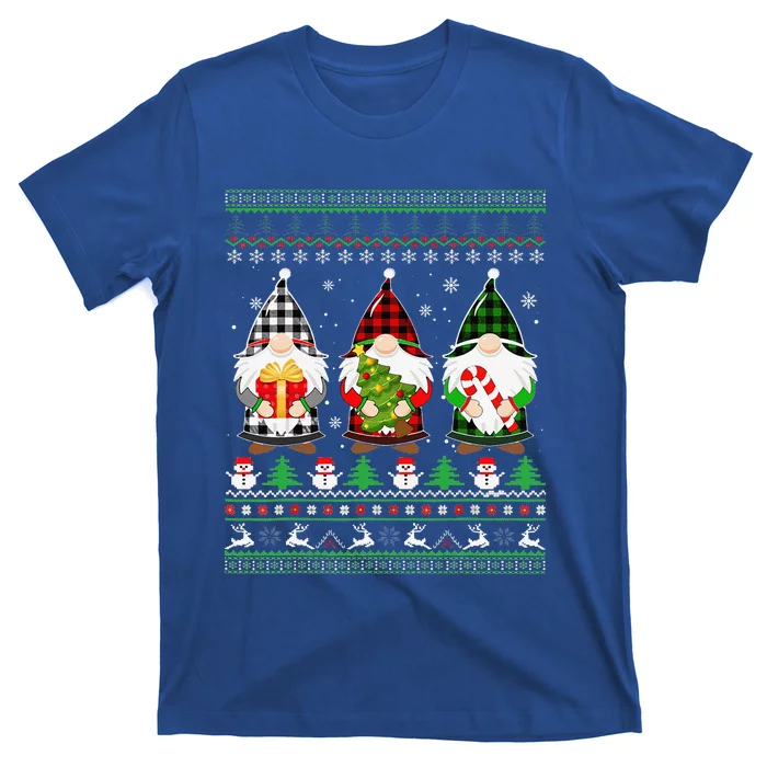 Gnome Ugly Funny Funny Christmas Family Pajamas Gnomes T-Shirt