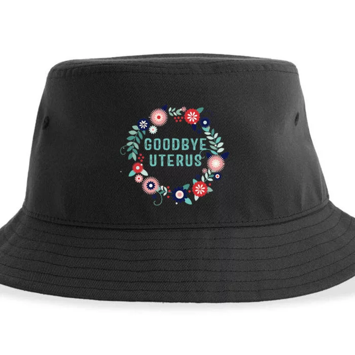 Goodbye Uterus  Funny Hysterectomy Warrior Sustainable Bucket Hat