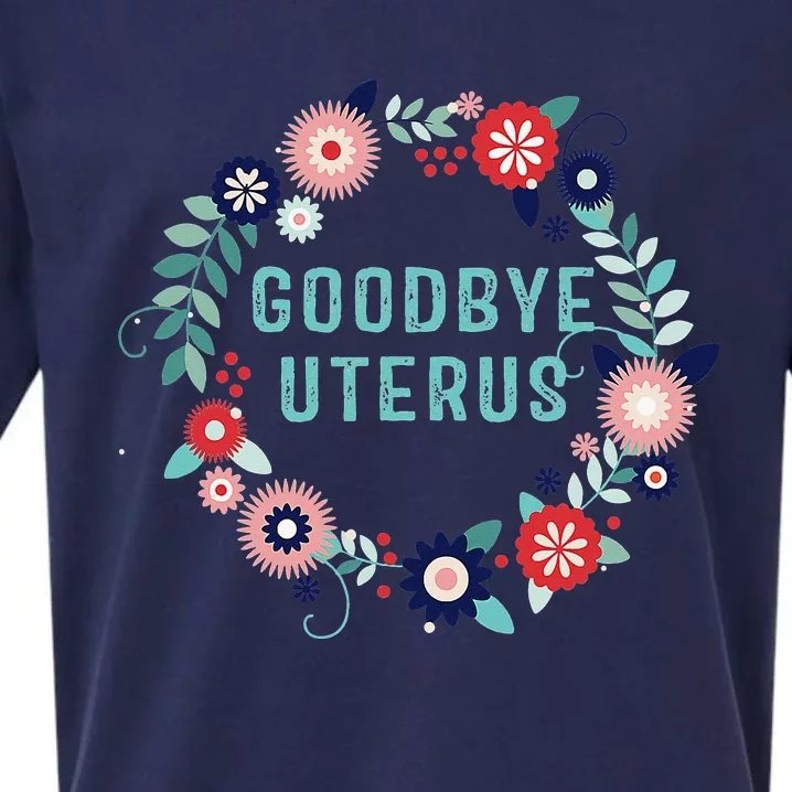 Goodbye Uterus  Funny Hysterectomy Warrior Sueded Cloud Jersey T-Shirt