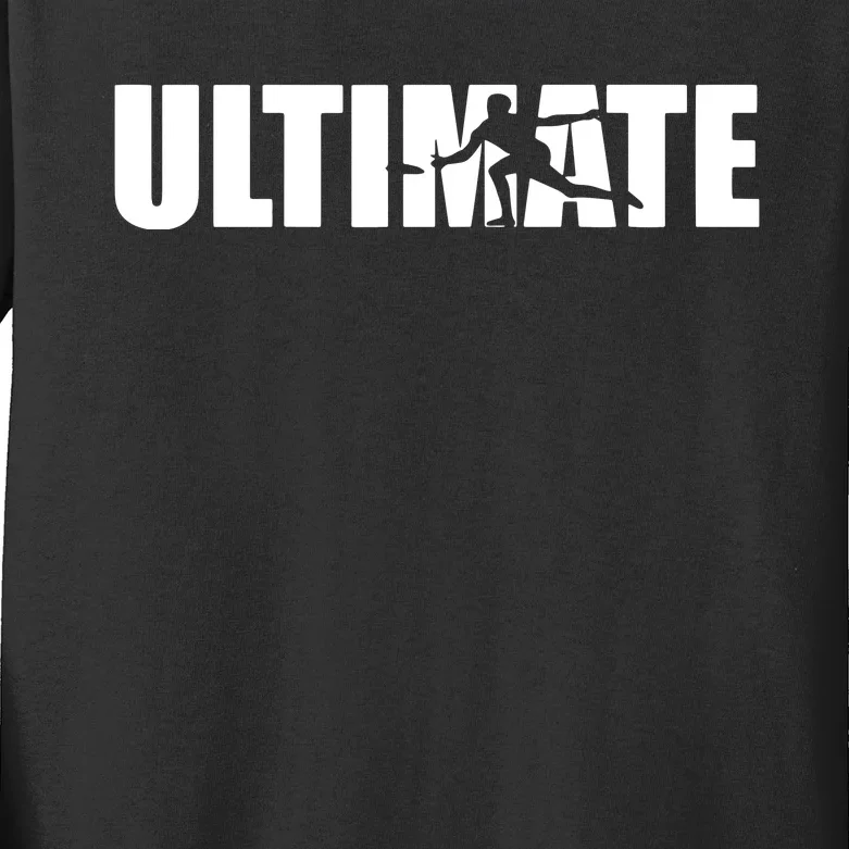 Great Ultimate Frisbee Gift Design Kids Long Sleeve Shirt