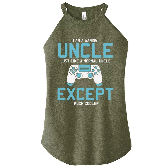 Gamer Uncle Funny Gaming Funny Gift For Uncles Video Gamer Gift Women’s Perfect Tri Rocker Tank