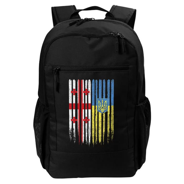 Georgia Ukraine Georgian Ukrainian Flag Daily Commute Backpack