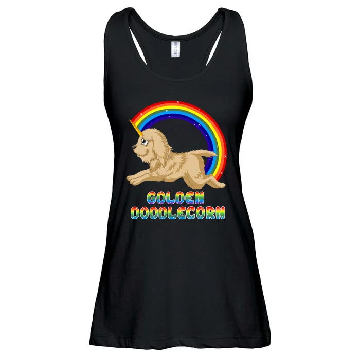 Goldendoodle Unicorn Ladies Essential Flowy Tank