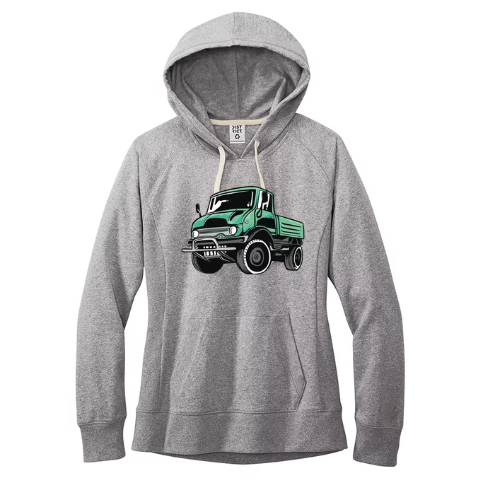 Green Unimog Women's Fleece Hoodie