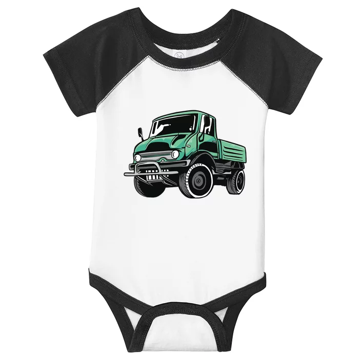 Green Unimog Infant Baby Jersey Bodysuit