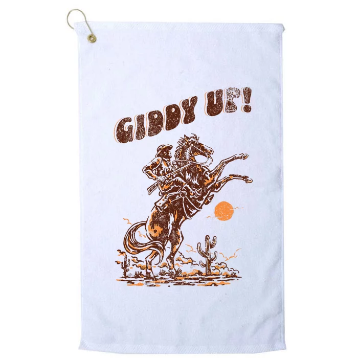 Giddy Up Horse Western Boho Hippie Platinum Collection Golf Towel